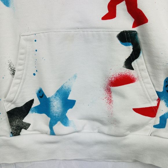 Adidas Shmoo Hoodie AOP White Men's Size Medium Pullover All Over Print FM1438 - Picture 15 of 15